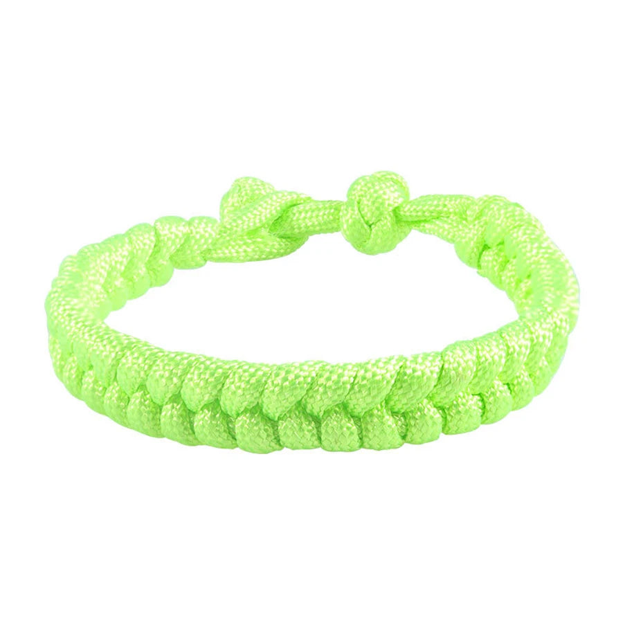 550 Paracord Rope Thread Knot Wrap Survival Bracelets Handmade Woven Braided Emergency Outdoor Multipurpose Women Men Jewelry