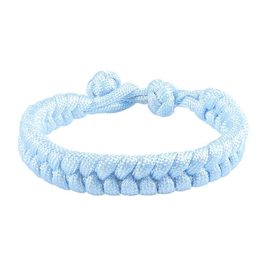 550 Paracord Rope Thread Knot Wrap Survival Bracelets Handmade Woven Braided Emergency Outdoor Multipurpose Women Men Jewelry